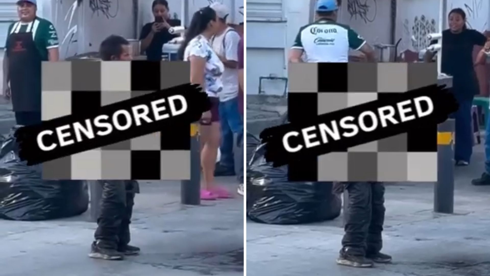 Captan en video a sujeto realizando sus necesidades fisiológicas en pleno Centro de Torreón