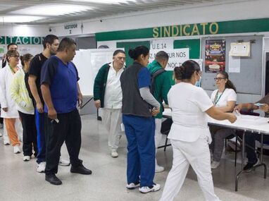 La consulta del SNTSS por la revisión salarial se desarrolla con regularidad en todo México. | X @STPS_mx