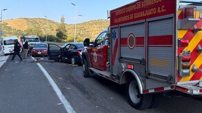 El percance se reportó minutos antes de las 07:30 de la mañana.