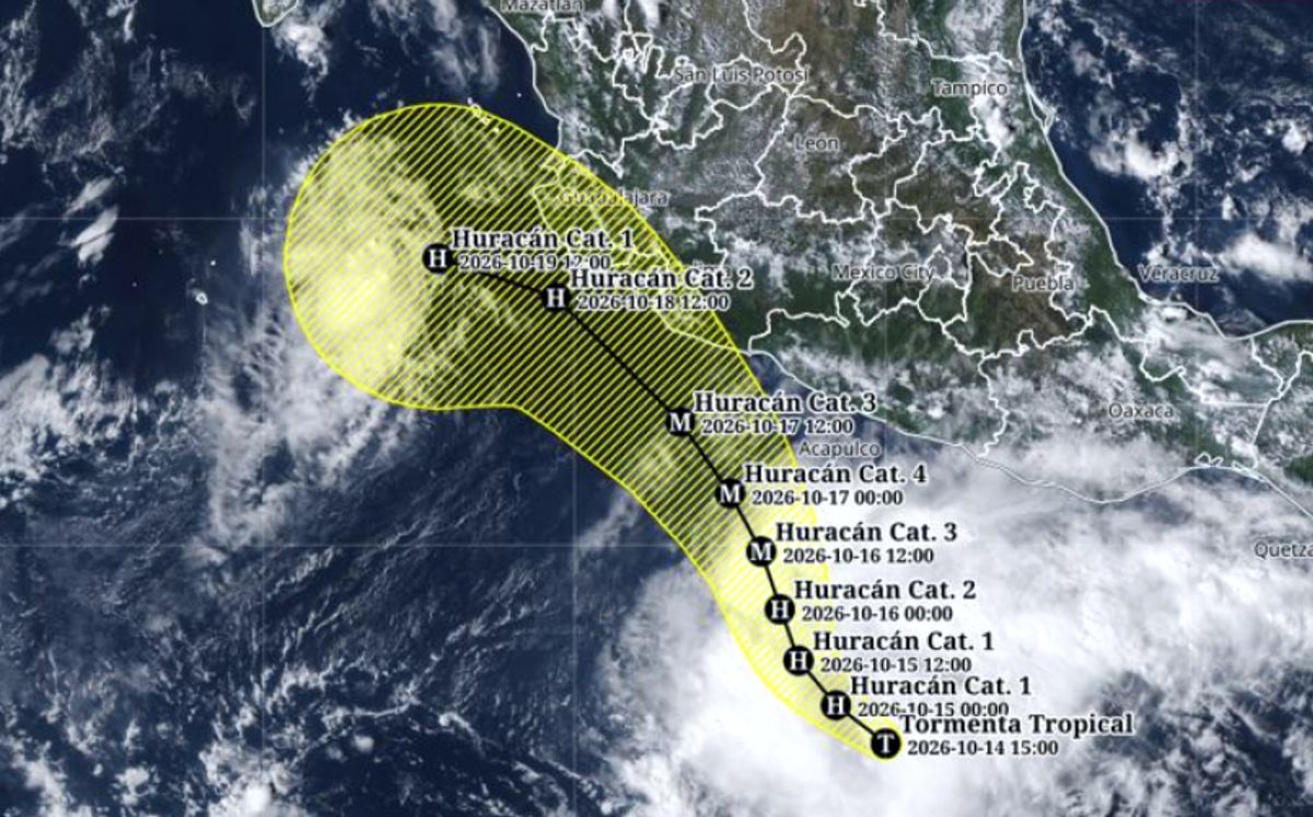 El fenómeno meteorológico Trudy podría dejar afectaciones en la costa del Pacífico.