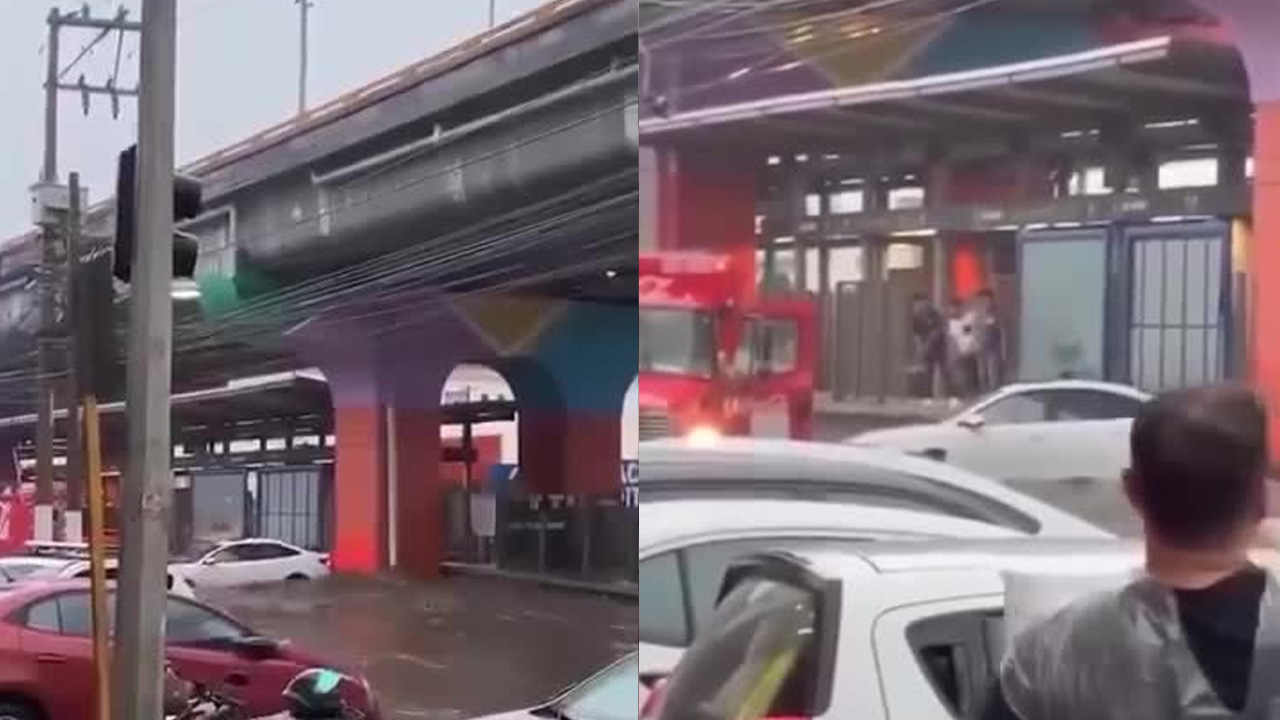 Trabajadores de Coca-Cola rescatan a madre e hija de inundación en Acapulco