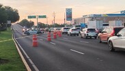 Debido al accidente y a las labores de investigación, se implementó un cierre vehicular sobre el puente de La Herradura.