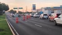 Debido al accidente y a las labores de investigación, se implementó un cierre vehicular sobre el puente de La Herradura.