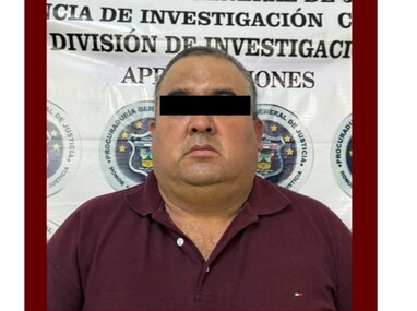 Agentes de la PGJEH detienen a 'El Perico' con armas de fuego y narcóticos en Tula.