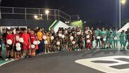 Despiden con globos y porras a Carlos Aldair, joven atropellado en Apodaca, NL