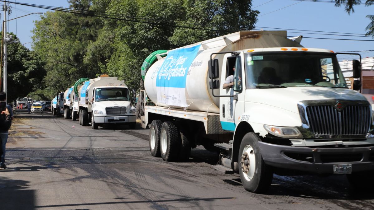 Guadalajara tendrá pipas gratis durante el tandeo de agua de los próximos seis meses