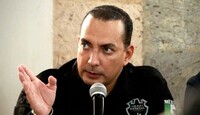 Juan Pablo Hernández, secretario de Seguridad en Jalisco durante rueda de prensa.
