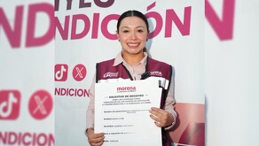 La legisladora destacó también su trayectoria dentro de Morena.