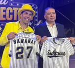 Jesse Cole sostuvo una videollamada con Francisco González Albuerne para celebrar la llegada de Banana Ball a Monterrey.