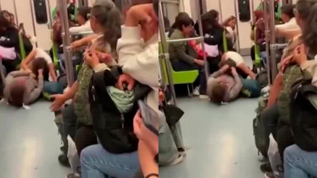 Dos mujeres se agarran a golpes por un asiento en el Metro de la CdMx