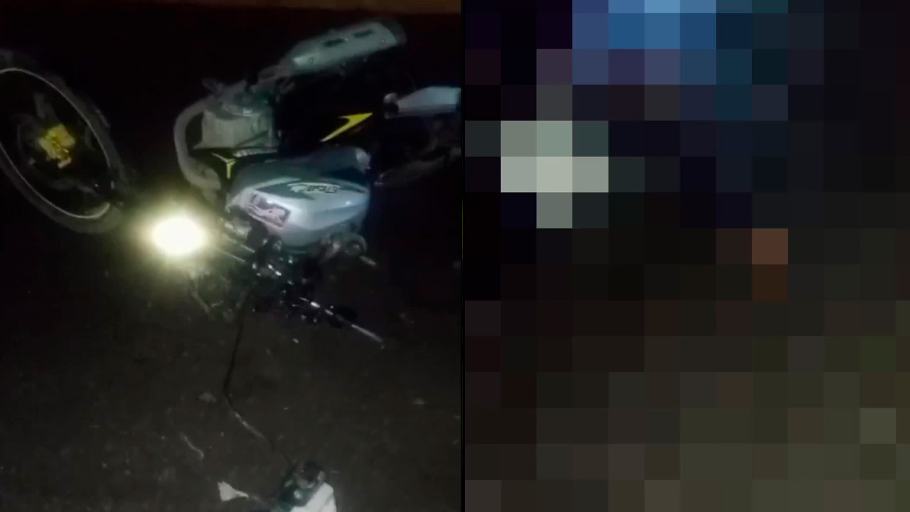Revelan video de motociclista que perdió la vida tras estrellarse contra un poste en Francisco I. Madero; Coahuila