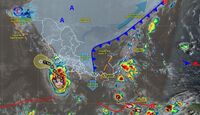La zona acumuló 101 milímetros de lluvia en un periodo de 24 horas.