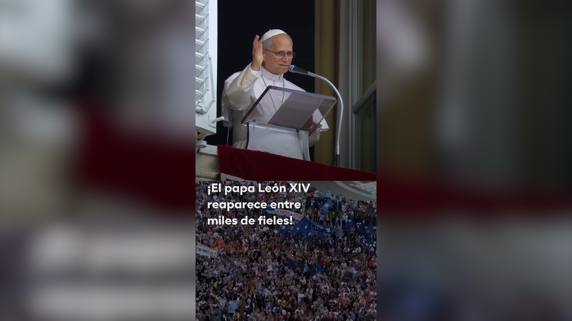 El Papa Leon XIV reaparece