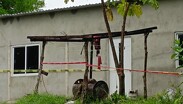 La familia habitaba una vivienda en un rancho que pertenece al exdiputado Renato Troncó, en Las Choapas |