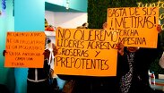 Locatarios de San Ramón acusaron a presuntos grupos de choque de Antorcha por ser quienes acudieron para intimidarlos / Agencia Es Imagen