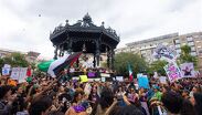 Muchos de los manifestantes reprocharon los actos de violencia durante la movilización.