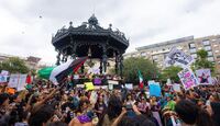 Muchos de los manifestantes reprocharon los actos de violencia durante la movilización.