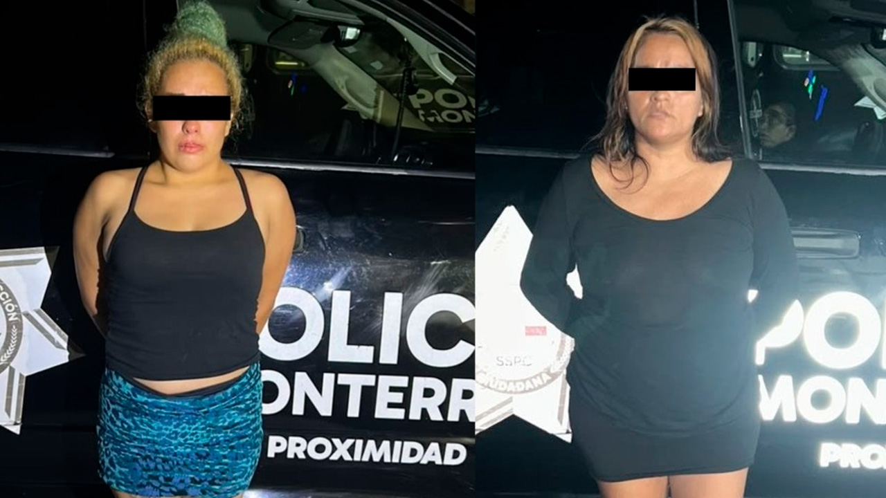 Dos mujeres quedan en prisión preventiva tras asalto a hombre en el centro de Monterrey