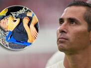 Paul Aguilar sufrió terrible volcadura en su camioneta
