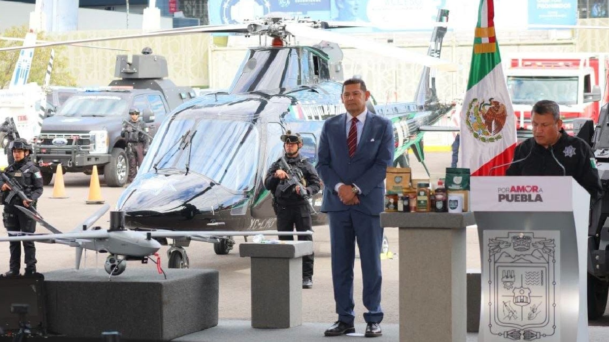 Puebla refuerza seguridad con 46 drones y vehículos blindados