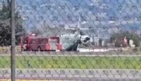 Avión aterriza de emergencia en Aeropuerto de Toluca.