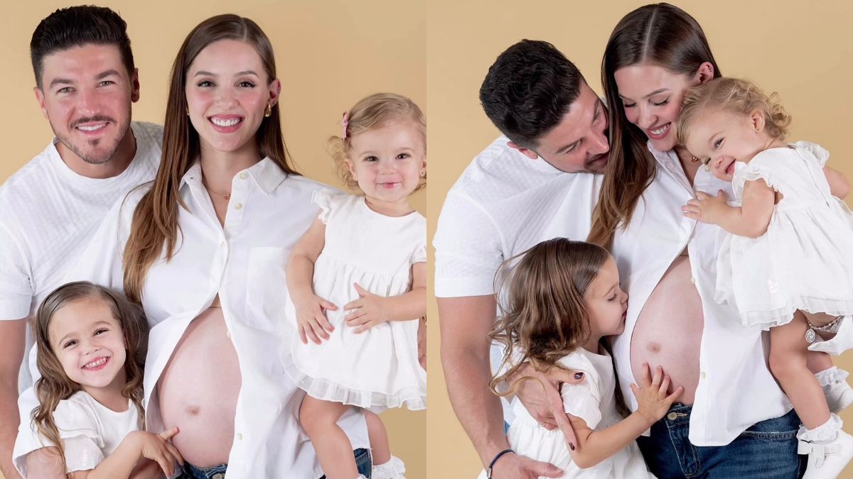 El encuentro entre las pequeñas y la recién nacida representa uno de los momentos familiares más especiales.