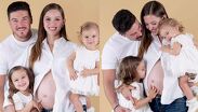 El encuentro entre las pequeñas y la recién nacida representa uno de los momentos familiares más especiales.