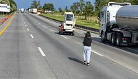 La grabación fue realizada por un conductor que circulaba sobre la autopista México-Querétaro.