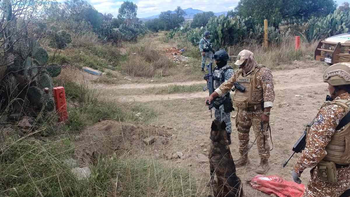 Pemex encontró la toma clandestina al notar tierra removida