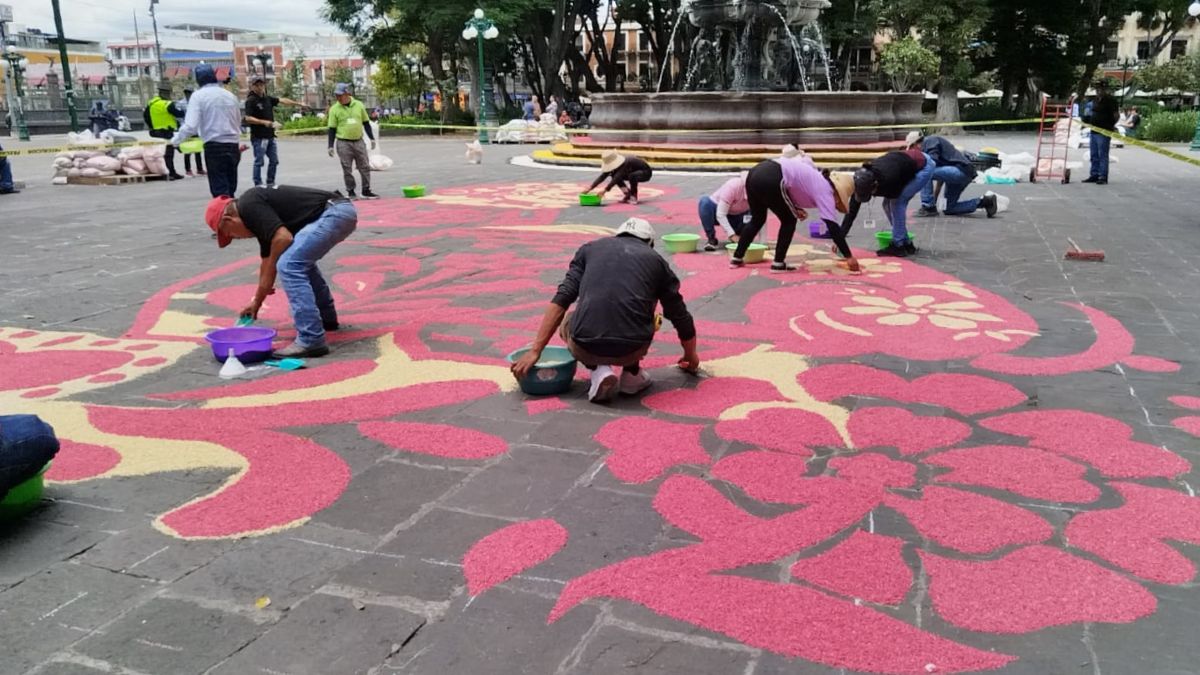 Se utilizarán 30 toneladas de material a base de granito de mármol para el tapete monumental de Día de Muertos |