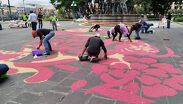 Se utilizarán 30 toneladas de material a base de granito de mármol para el tapete monumental de Día de Muertos |