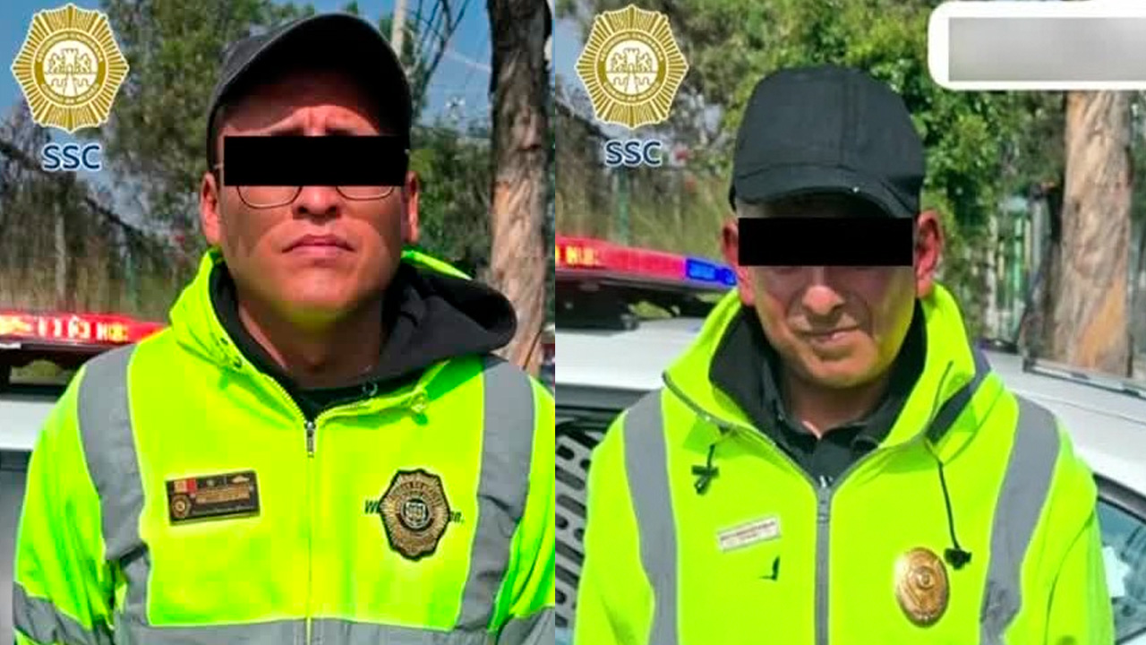 Caen falsos agentes de tránsito que presuntamente extorsionaban a conductores en CdMx