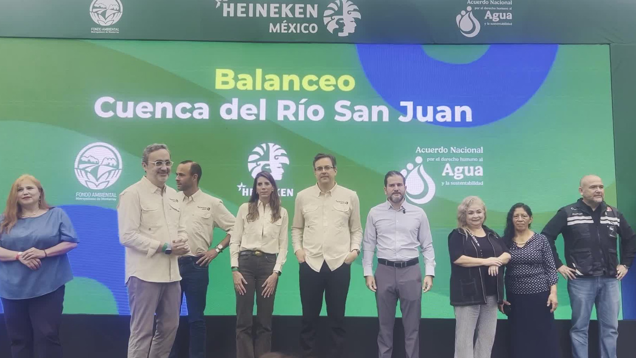Heineken México reabastece casi 2 millones de metros cúbicos de agua al río San Juan