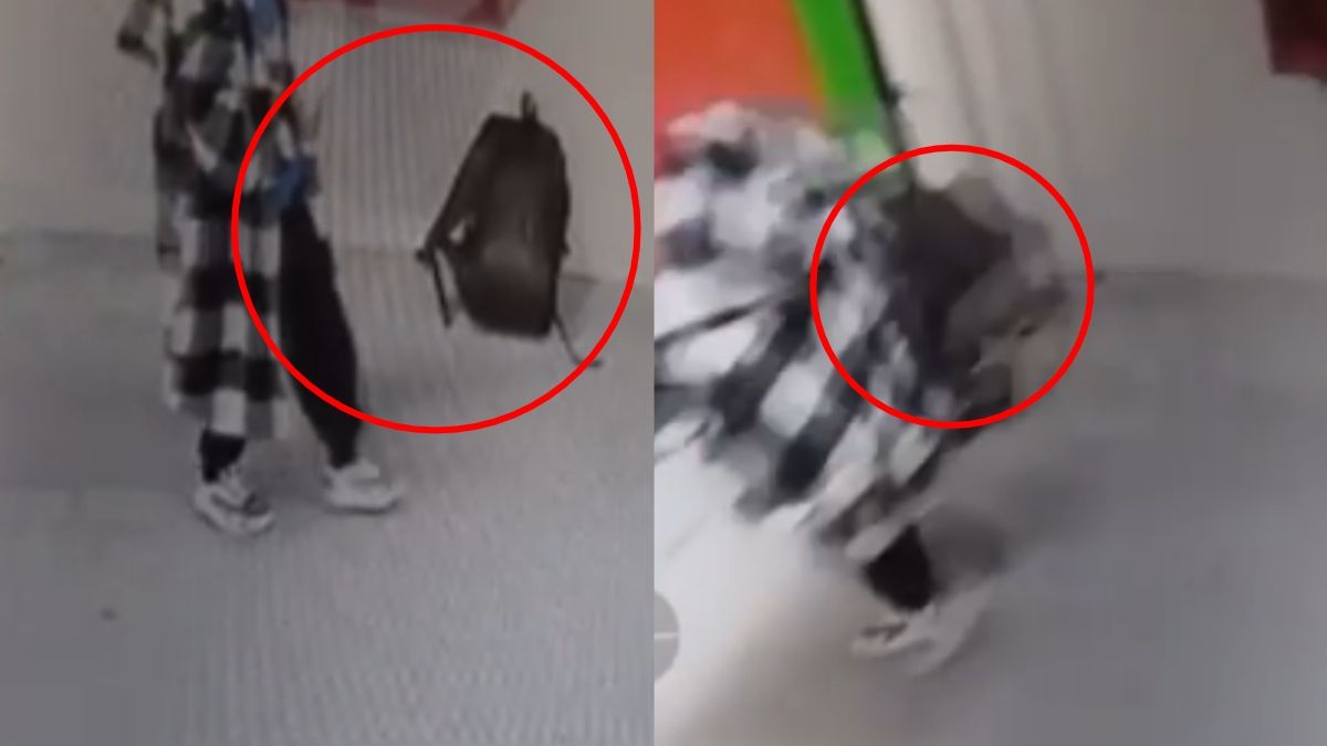Niño roba mochila en tienda de conveniencia tras ser impulsado por sus padres.