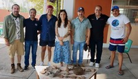Las piezas quedaron al descubierto tras el paso de huracanes por el Pacifico. | INAH
