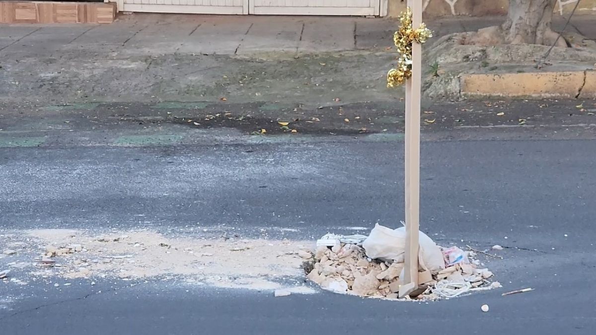 Socavón en la colonia El Mirador en Guadalajara