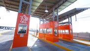 Casetas naranjas en Nuevo León.