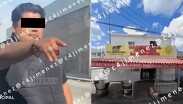 Difunden videos de un carnicero golpeando a su familia en La Morenita.