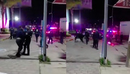 Policías someten a transportistas durante manifestación en Teoloyucan