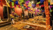 Celebración de Día de Muertos en Sayula con tapetes de aserrín. | festival de las Almas