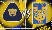 Pumas y Tigres disputan tres puntos en el Estadio Olímpico Universitario.