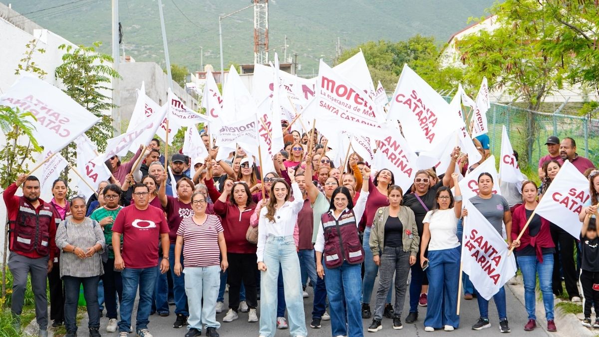La aspirante a la Coordinación Municipal de la 4T en Santa Catarina busca fortalecer el diálogo con la militancia mediante recorridos.