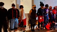 Las autoridades interceptaron al grupo en el cruce de Vasconcelos y Bosques del Valle.
