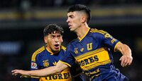 Juan Brunetta y Diego Sánchez durante el partido ante Pumas.