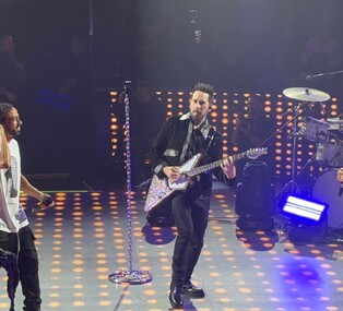 Mario Domm, Samo y Pablo Hurtado durante el arranque de su gira de despedida en Monterrey.