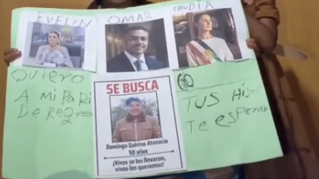 En el video se puede apreciar como los hijos de Anastasio piden la intervención de las autoridades.