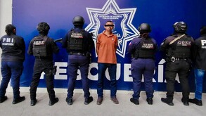 Fue asegurada por las autoridades en el cruce de las calles Adolfo Pino Suárez y Vicente Guerrero.
