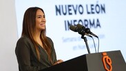 Betsabé Rocha Nieto junto a representantes de COMCE e INDEX al anuncian encuentros industriales.