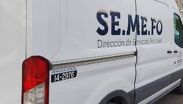 Elementos de seguridad resguardan el paraje El Cerrito en Nuevo Ideal, donde fue localizada la camioneta Ford Ranger con los dos cuerpos.