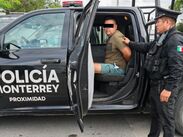 Juan Manuel 'N' fue detenido por elementos de la Policía de Monterrey en el cruce de Carlos Salazar y Zuazua.